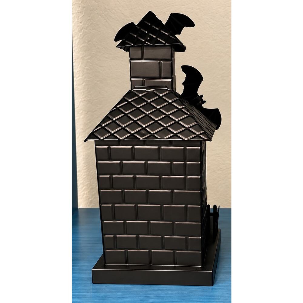 Halloween Light Up Metal Haunted House Gothic Village Decor NEW
